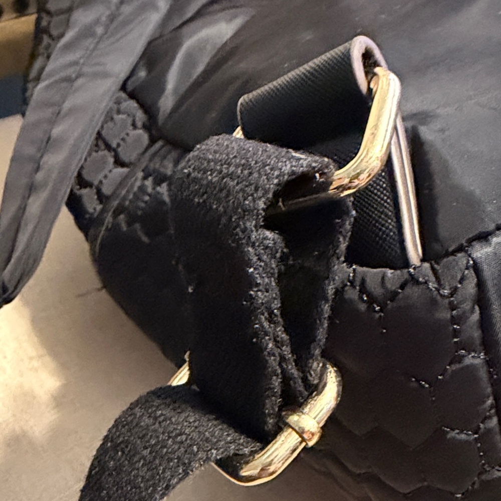 Aimee Kestenberg Quilted “Sardinia” Nylon Black Backpack - Picture 7 of 16